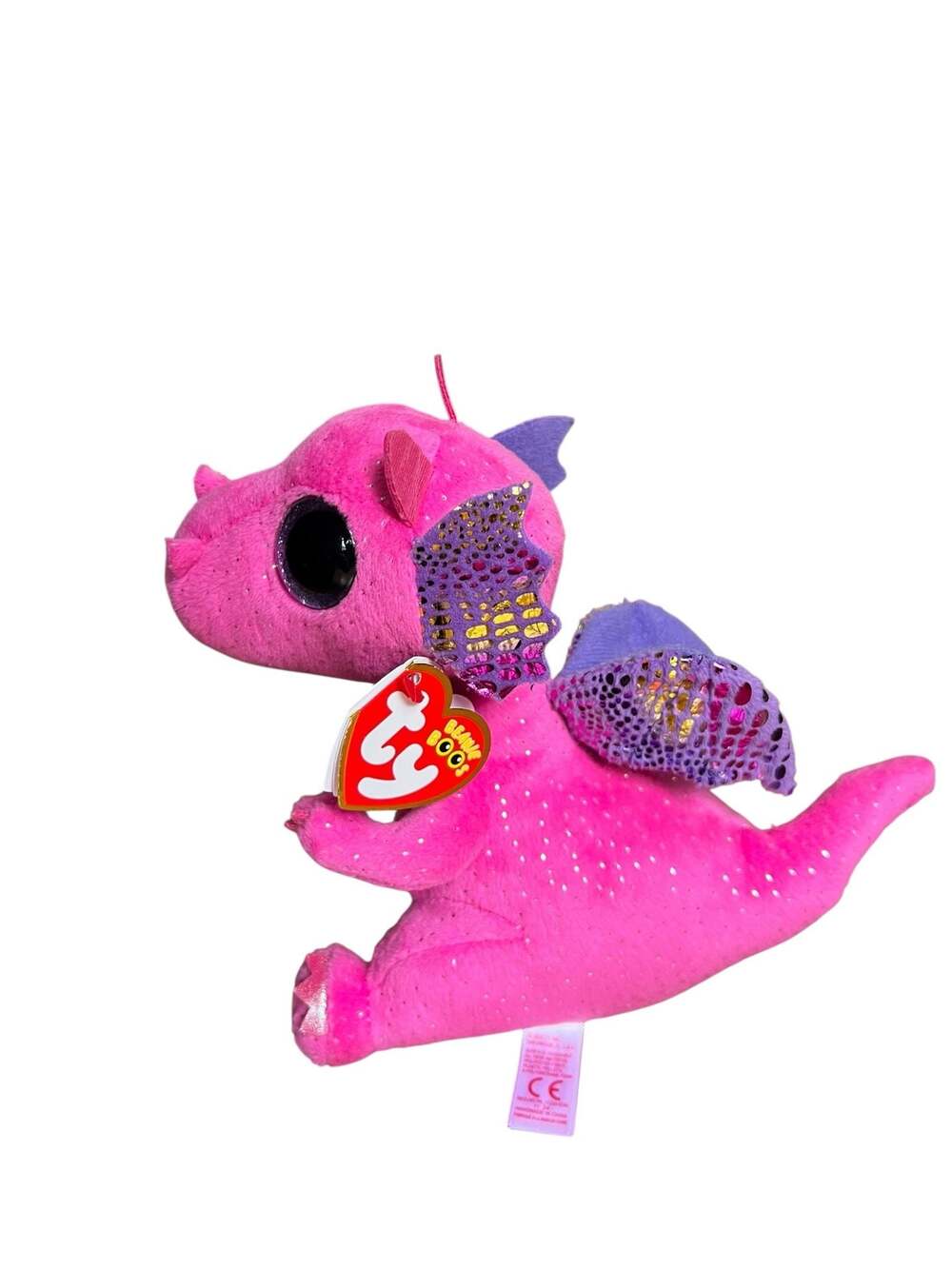Ty Beanie Boos Spitfire Pink Dragon Plush Toy